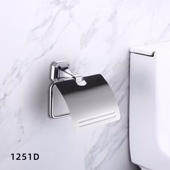 욕실용 선반 및 플러시 가능한 물티슈 보관함을 갖춘 자연 건강한 벽걸이형 대나무 화장지 홀더